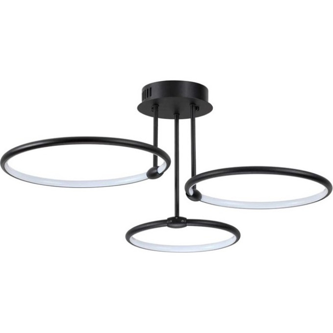 6506/66CL LEDIO LN23 черный Люстра потолочная LED 66W 4188Лм 3000-6000K с пультом ДУ 220V URSULA